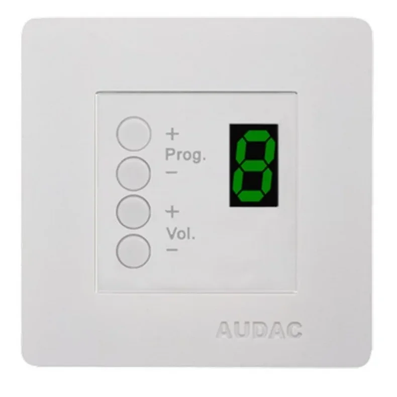 Audac vgpanel kontroller 8 zoner 45 x 45, hvid