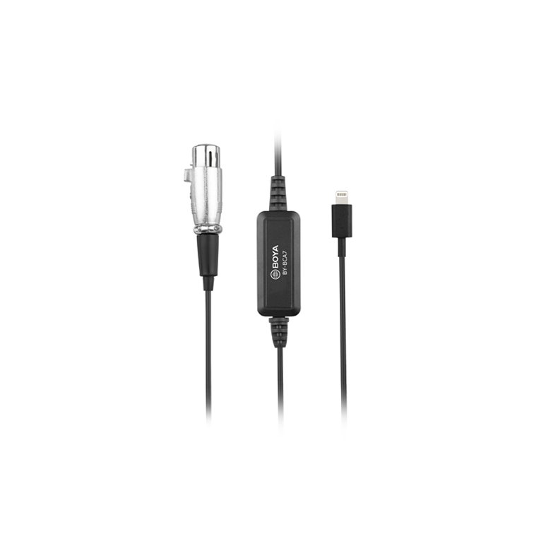 Boya iOS adapter cable XLR to lightning