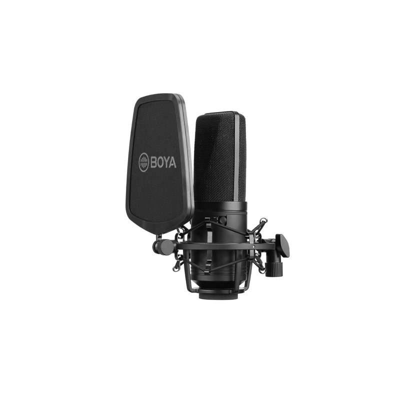 Boya M1000 Studio Microphone w/stock mount and Pop shield