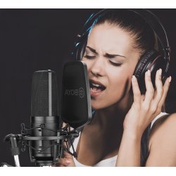 Boya M1000 Studio mikrofon m/ophng og popfilter