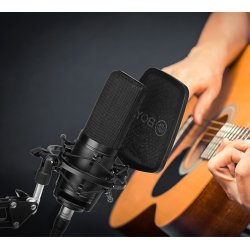 Boya M1000 Studio mikrofon m/ophng og popfilter
