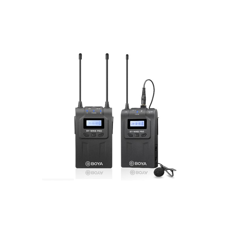 Boya WM8PRO-K1 Wireless camera set with double receiver and 1 sender