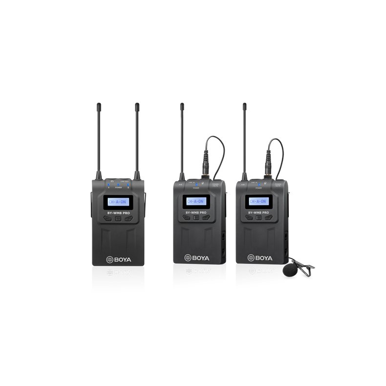 Boya WM8PRO-K2 Wireless camera set with double receiver and 2 senders