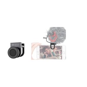 Boya smartphone clamp for mounting of microphone or LED