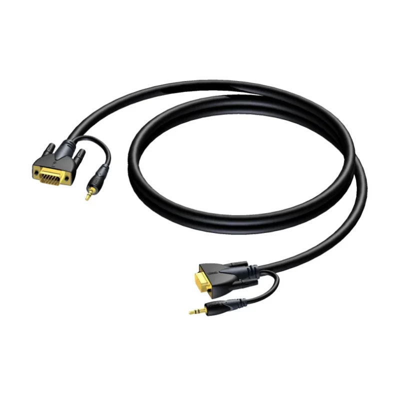 ProCab SVGA male > SVGA male &amp; Stereo Audio Jack 10 meters