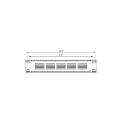 Caymon 1 unit 9,5" og 10,5" stl ventilationsplade