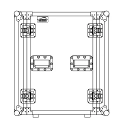 Caymon flightcase 16U hj &amp; 48,2 cm dyb