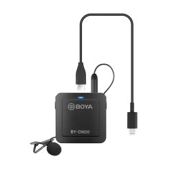 Boya DM20 recording kit med 2 lavalier mikrofoner