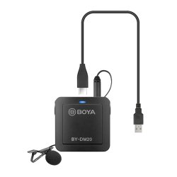 Boya DM20 recording kit med 2 lavalier mikrofoner