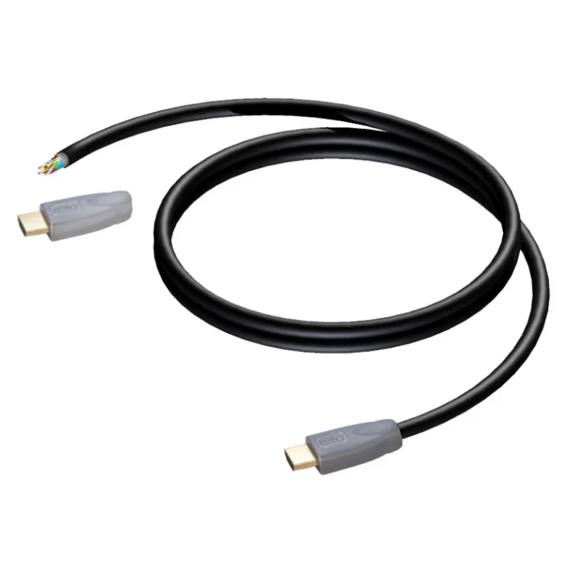 ProCab HDMI cable, 1 end without connector, 15 meters