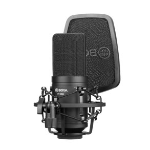 Boya M800 Studio Microphone w/stock mount and Pop shield