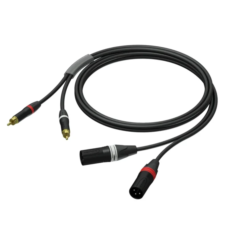 ProCab signal cable 2 x XLR>2 x RCA - 1,5 m