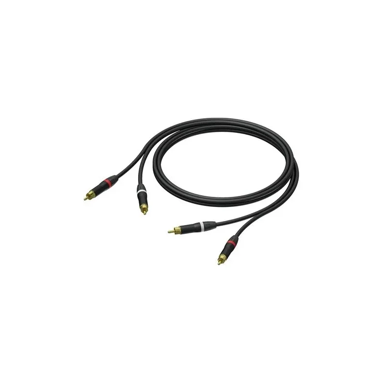 ProCab 2 x RCA male > 2 x RCA male - signal cable 1 m