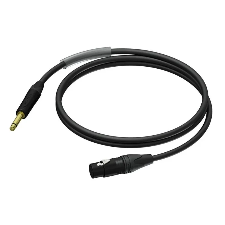 ProCab Jack male > XLR female with Black Neutrik - 3 meters