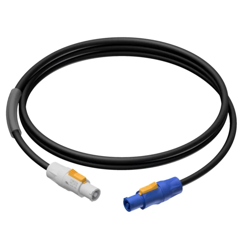 ProCab powerkabel PowerCon bl til PowerCon gr, 5 m