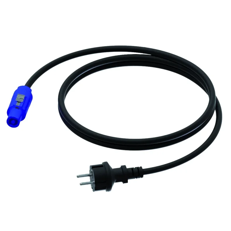 ProCab Power Cable Schuko to Blue PowerCon - 3 m
