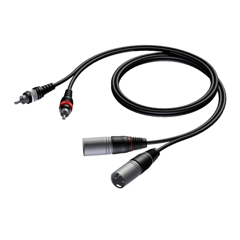 ProCab signal cable 2 x XLR > 2 x RCA, 3 m