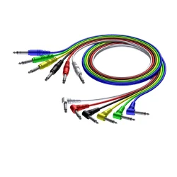 ProCab stereo jack/jack vinkel kabel st i 6 farver, 90 cm