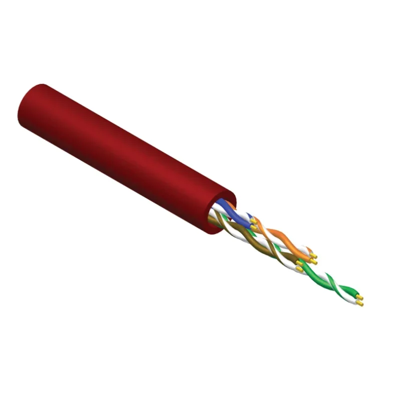 ProCab LSZH CAT5E data cable 6.3 mm - red