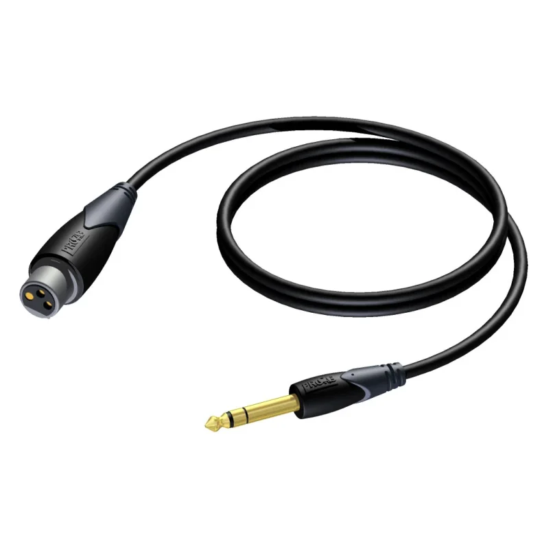 ProCab XLR hun > Jack stereo - balanceret kabel 1,5 m