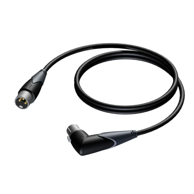 ProCab XLR male > XLR female angled - 5 meters