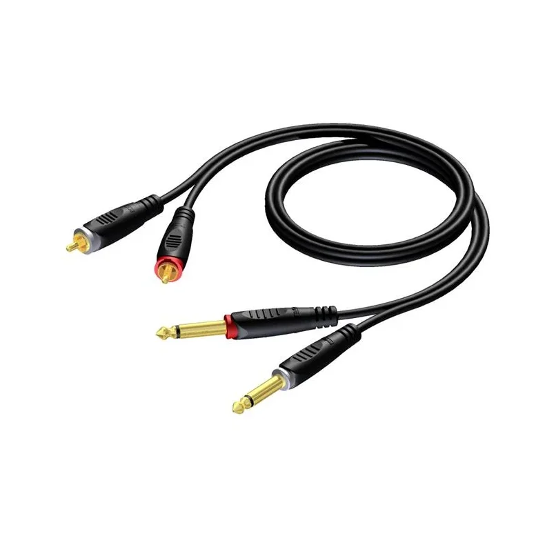 ProCab cable 2 x Jack > 2 x RCA 5 meter