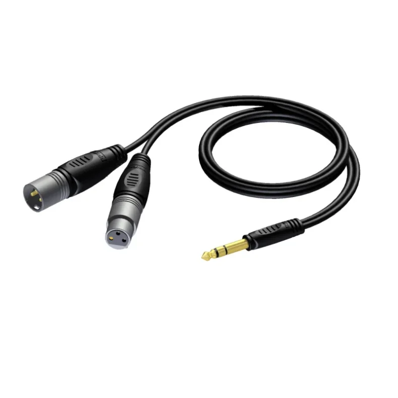 ProCab XLR Male/Female > Jack Male Stereo - 5 meters