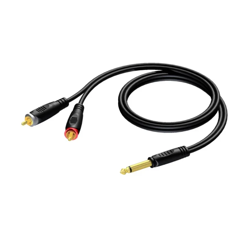 ProCab Jack mono > 2 x RCA - 3 meters