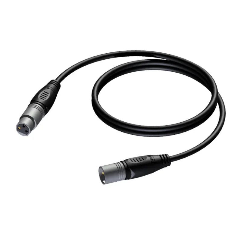 ProCab XLR male > XLR female - 0,5 meter