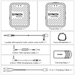 Synco WAir G1 wireless mikrofonsystem m/2 mikrofoner, Hvid