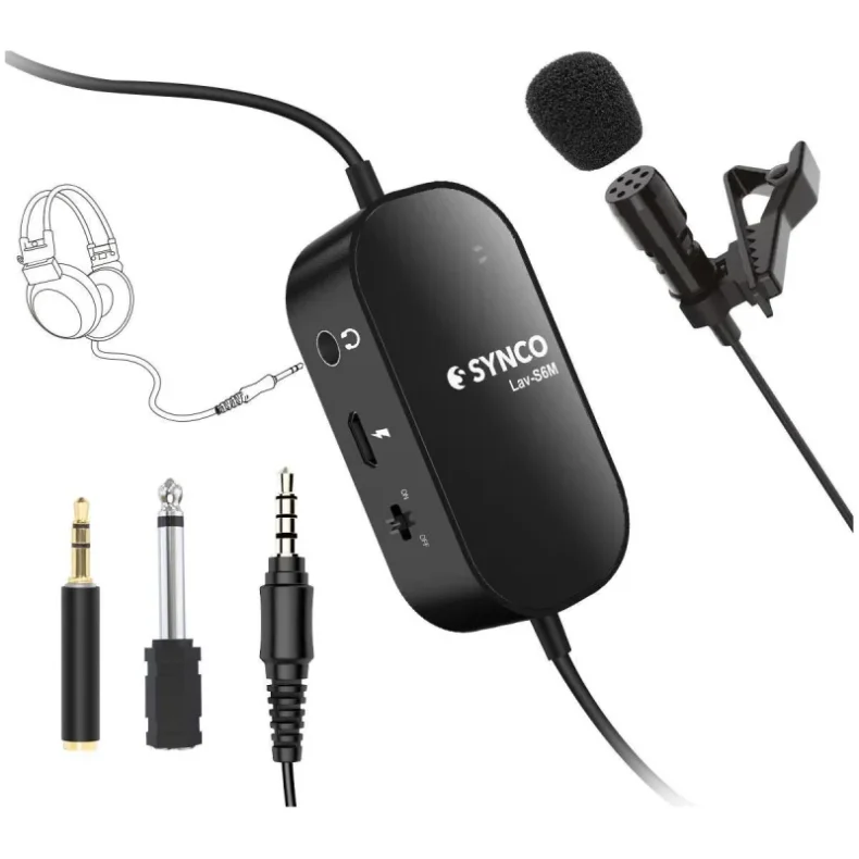 Synco lavalier microphone w/headphone output