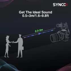 Synco mikro videomikrofon shotgun til kamera DSLR