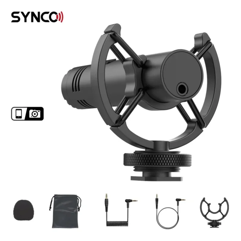 Synco ultra compact shotgun microphone for camera