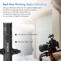 Synco ultra compakt shotgun mikrofon til kamera