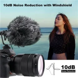 Synco mikro videomikrofon shotgun til kamera DSLR