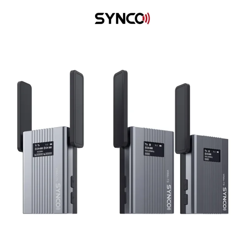  Synco wireless microphone set 2 TX / 1 RX UHF 525 MHz-539.7 MHz