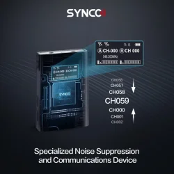 Synco trdlst mikrofonst 2 TX / 1 RX UHF 525 MHz-539.7 MHz
