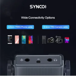 Synco trdlst mikrofonst 1 TX / 1 RX UHF 525 MHz-539.7 MHz