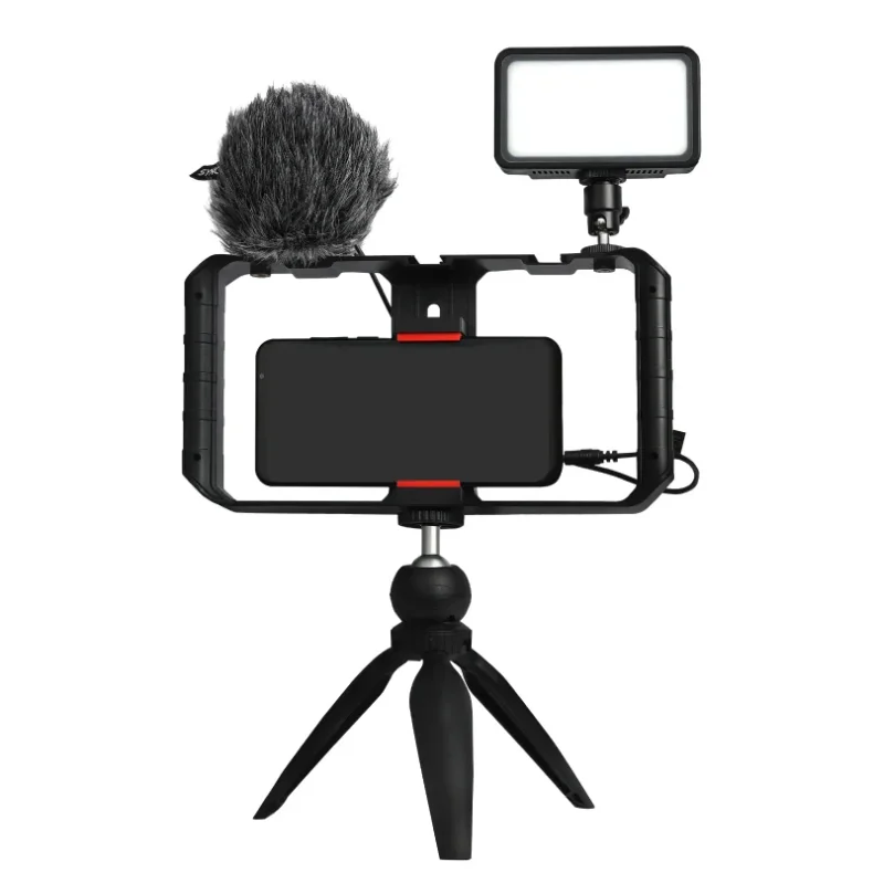 Synco vlog kit complete with microphone, LED, stand and handle