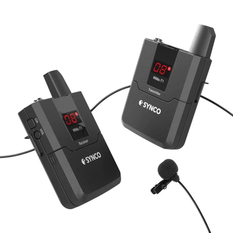 Synco wireless microphone set for DSLR UHF freq 572 - 586 MHz