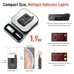 Synco trdlst mikrofonst til DSLR UHF frekv 572 - 586 MHz