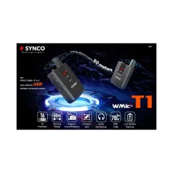 Synco trdlst mikrofonst til DSLR UHF frekv 572 - 586 MHz