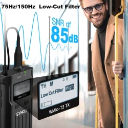 Synco trdlst mikrofonst PRO 1 RX og 2 TX UHF