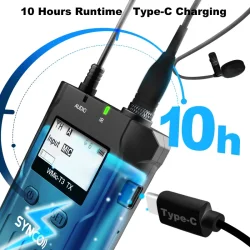 Synco trdlst mikrofonst PRO 1 RX og 2 TX UHF