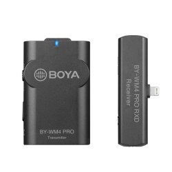 Boya WM4Pro-K3 2.4GHz trdls st m/lightning receiver og lavalier sender