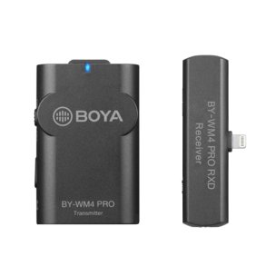 Boya WM4Pro-K3 2.4GHz Wireless set W/lightning receiver and lavalier sender