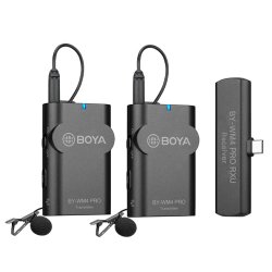Boya WM4Pro-K6 2.4GHz trdls st m/USB-c reciever og 2 lavalier sender