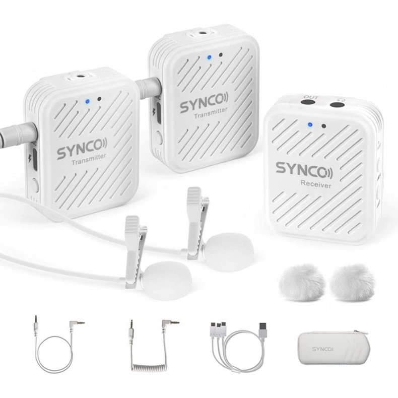 Synco WAir G1 wireless mikrofonsystem m/2 mikrofoner, Hvid